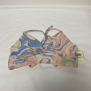 Jessica Simpson Swirl Pattern Bikini Top size M